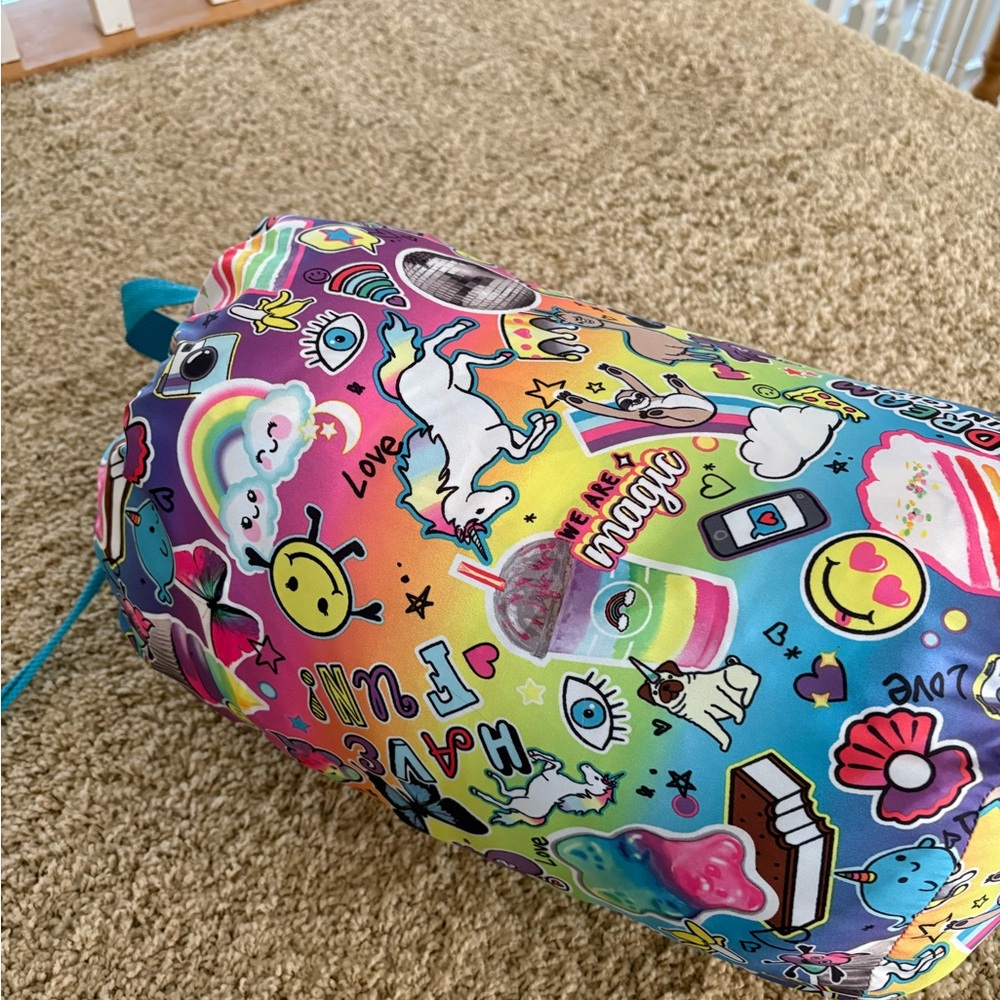 Justice Unicorn and Emoji Sleeping Bag